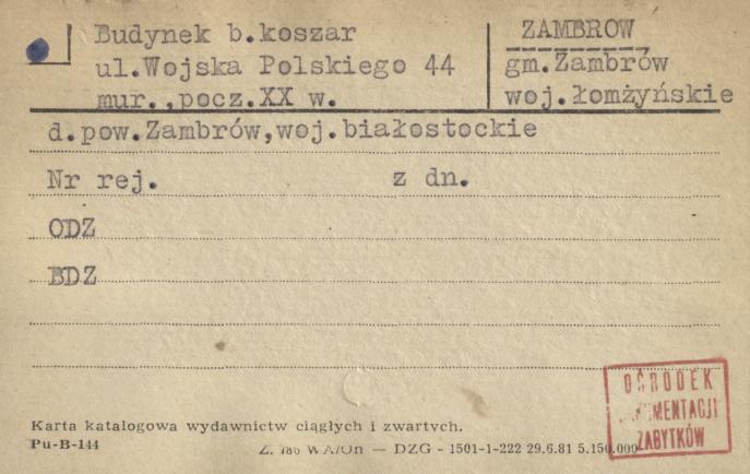 budynek koszarowy, skan 1