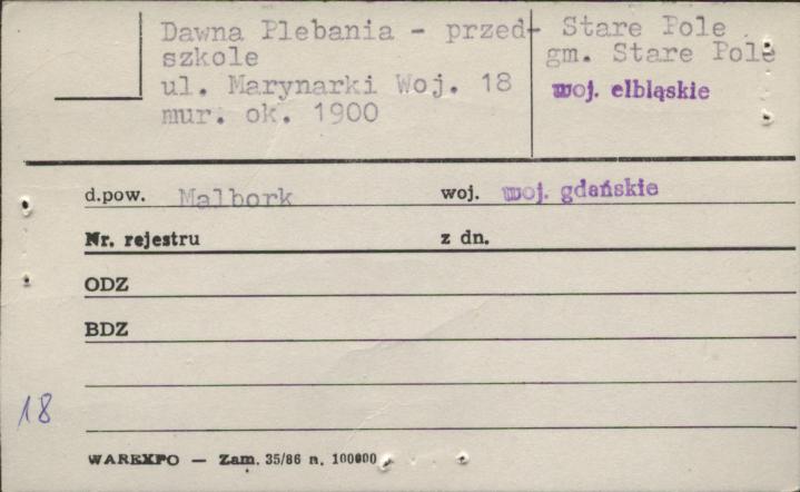 plebania, ob. przedszkole, skan 1
