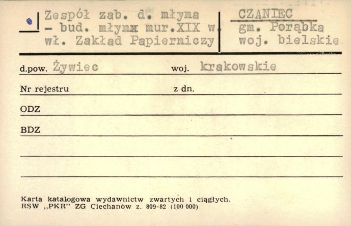 zespół zabudowy d. młyna - młyn, skan 1