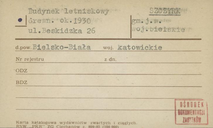 budynek letniskowy, skan 1