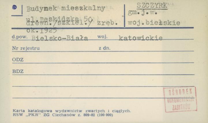 budynek mieszkalny, skan 1
