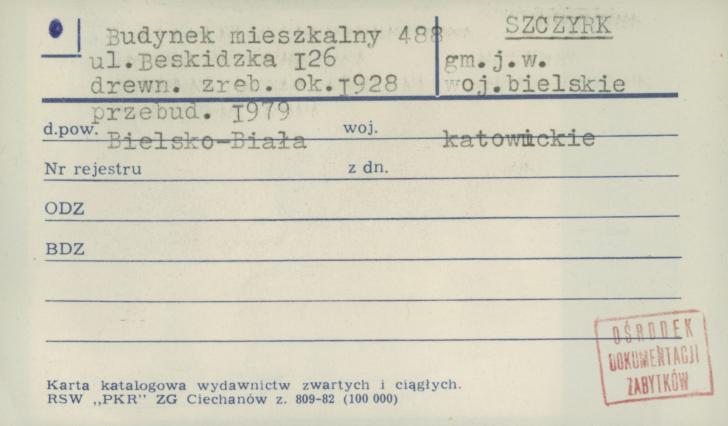 budynek mieszkalny nr 488, skan 1