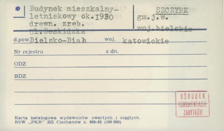 budynek mieszkalny-letniskowy, skan 1