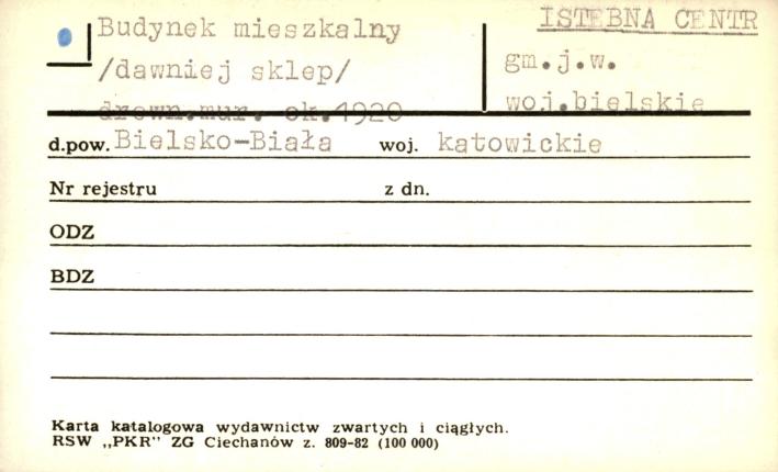budynek mieszkalny (dawniej sklep), skan 1