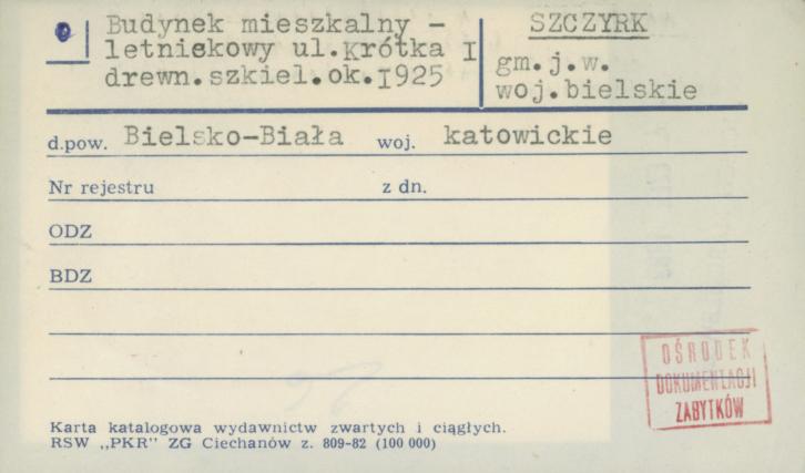 budynek mieszkalny - letniskowy, skan 1