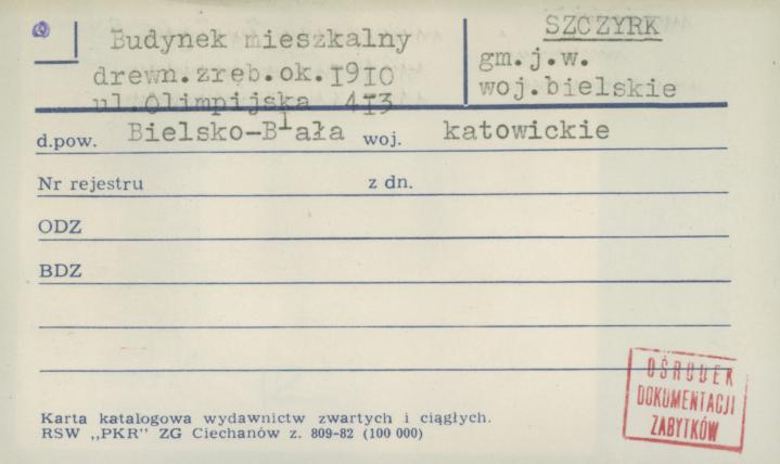 budynek mieszkalny, skan 1