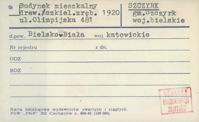 budynek mieszkalny, skan 1
