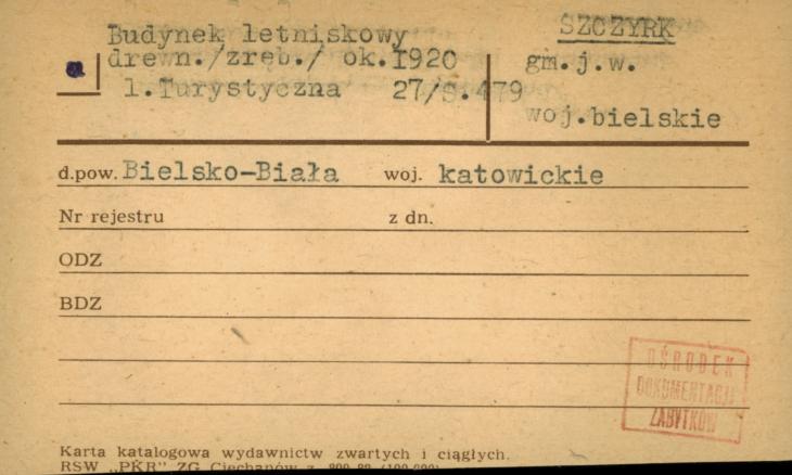 budynek letniskowy, skan 1