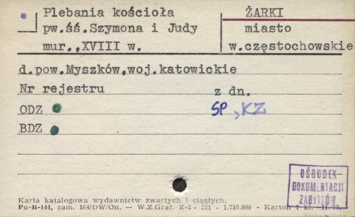 plebania kościoła pw. św. Szymona i Judy, skan 1
