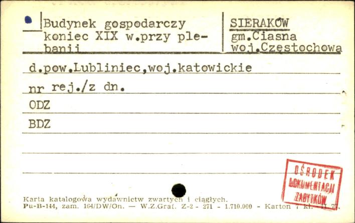 budynek gospodarczy przy plebanii, skan 1