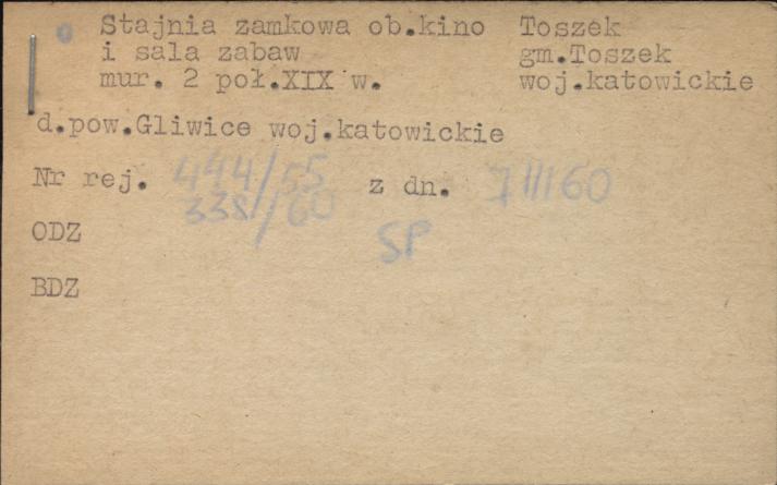 stajnia zamkowa, ob. kino i sala zabaw, skan 1