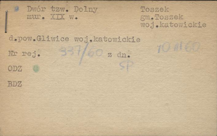 dwór tzw. Dolny, skan 1