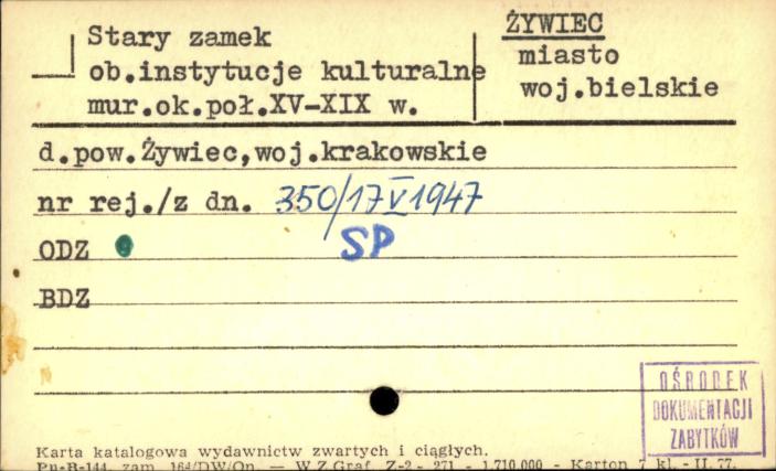 stary zamek, ob. instytucje kulturalne, skan 1