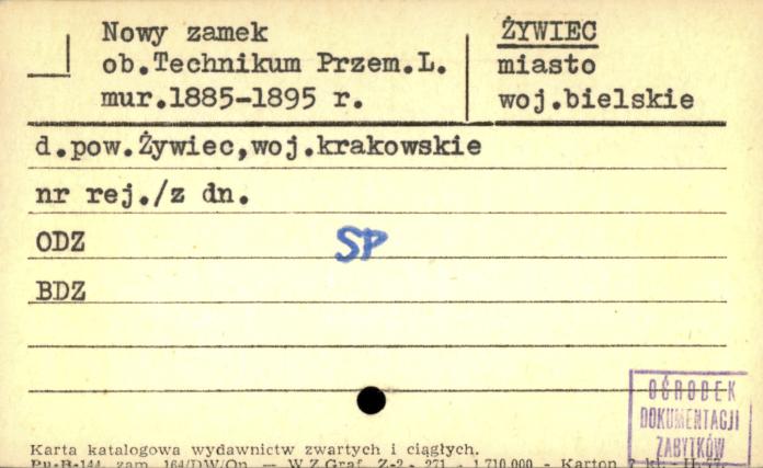 nowy zamek, ob. technikum przem. l., skan 1