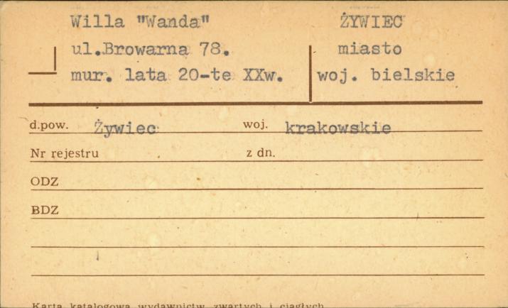 willa Wanda, skan 1