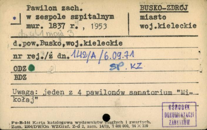 pawilon zach. w zespole szpitalnym, skan 1