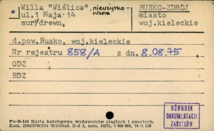willa Wiślica, skan 1