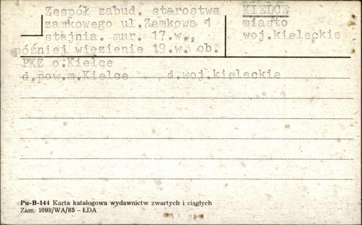 zespół zabud. starostwa zamkowego, stajnia, skan 1