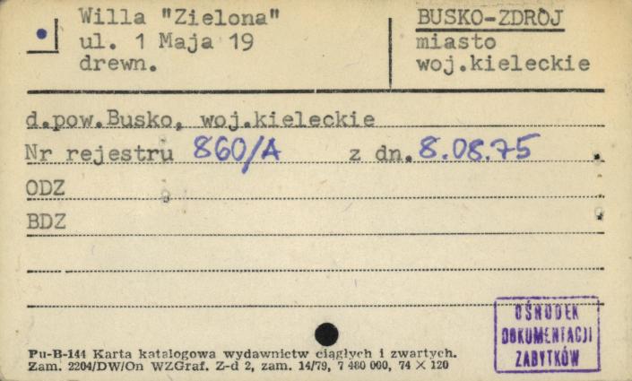 willa Zielona, skan 1