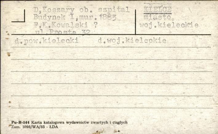 koszary ob. szpital budynek I, skan 1