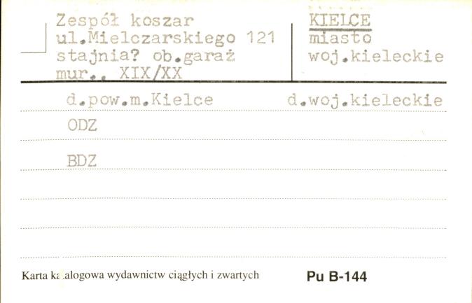 zespół koszar, stajnia ob. garaż, skan 1