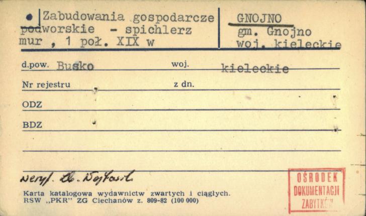 zabudowania gospodarcze podworskie - spichlerz, skan 1