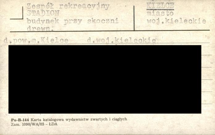 zespół rekreacyjny STADION, budynek przy skoczni, skan 1