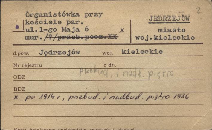 organistówka, skan 1