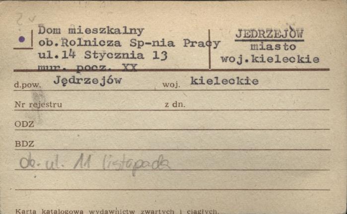 dom mieszkalny, ob. Rolnicza Sp-nia Pracy, skan 1