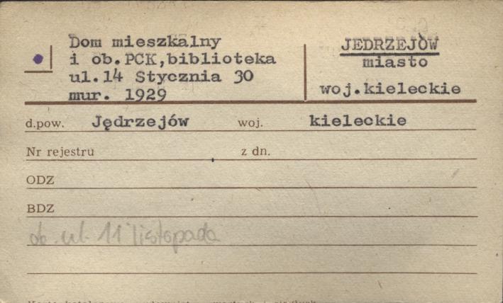 dom mieszkalny i ob. PCK, biblioteka, skan 1
