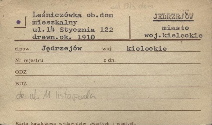 leśniczówka, ob. dom mieszkalny, skan 1