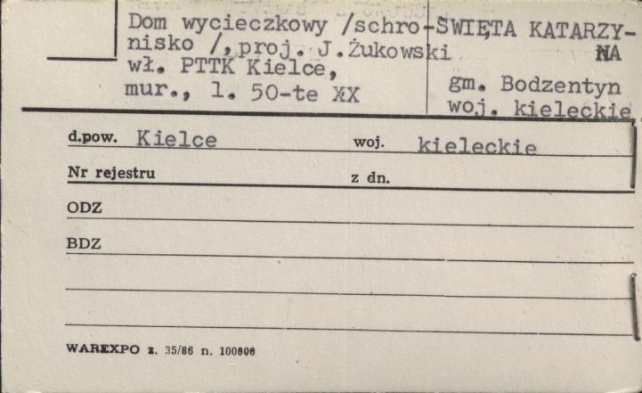 dom wycieczkowy (schronisko), skan 1