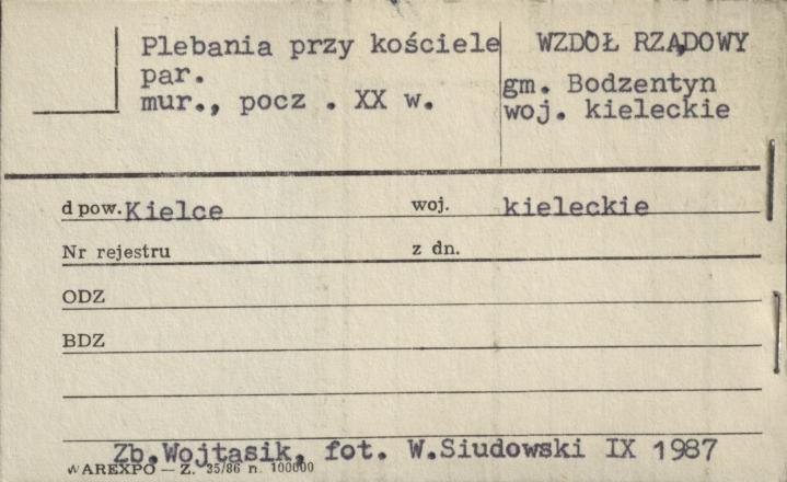 plebania przy kościele par., skan 1