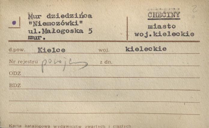mur dziedzińca Niemczówki, skan 1