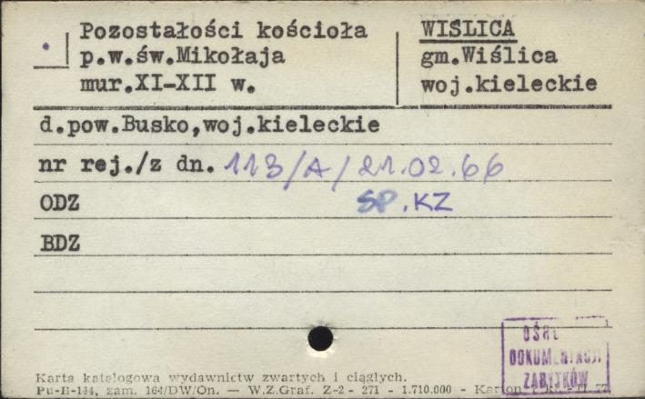 pozostałość kościoła p. w. św. Mikołaja, skan 1