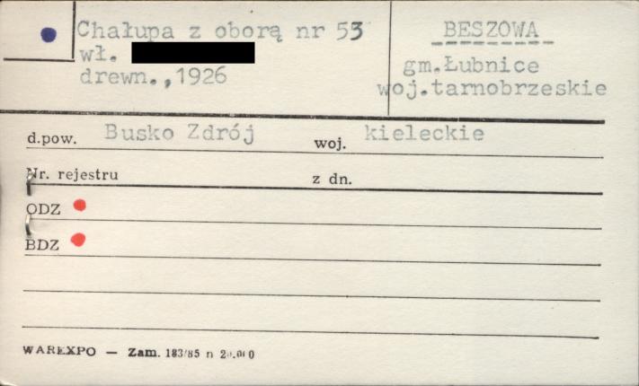chałupa z oborą, skan 1
