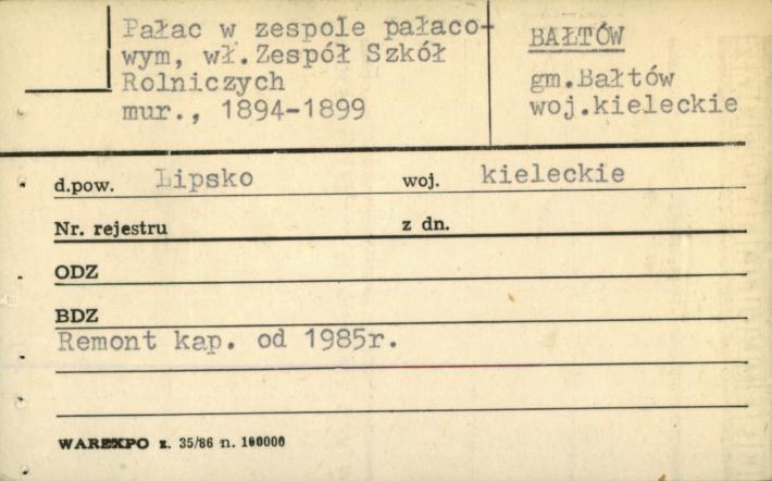pałac w zespole pałacowym, skan 1