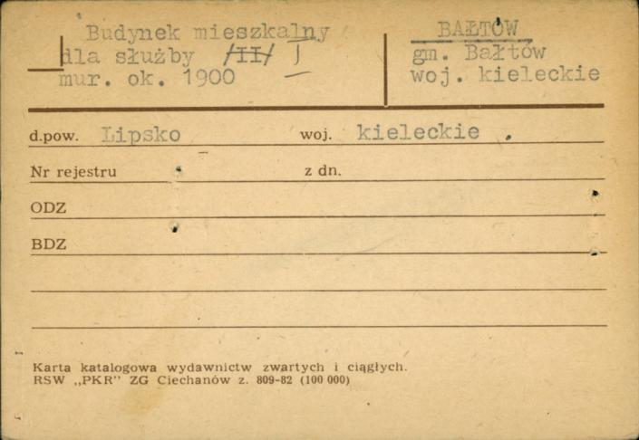 budynek mieszkalny dla służby I, skan 1