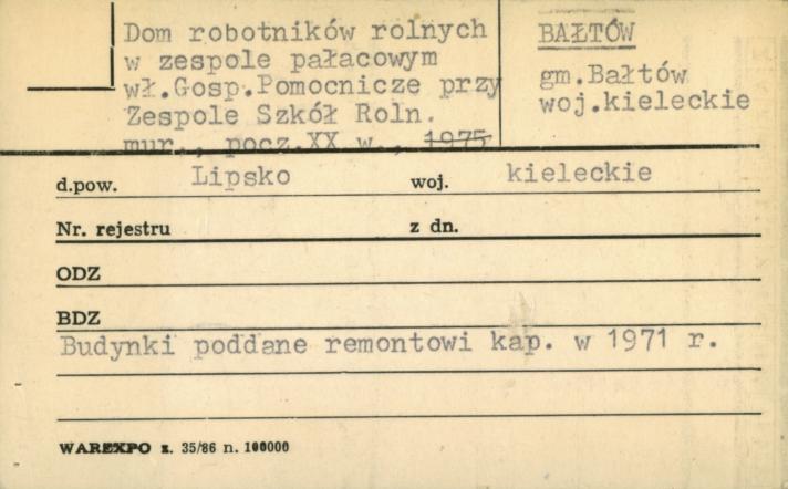 dom robotników rolnych w zespole pałacowym, skan 1