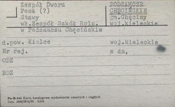 zespół dworu fosa stawy, skan 1
