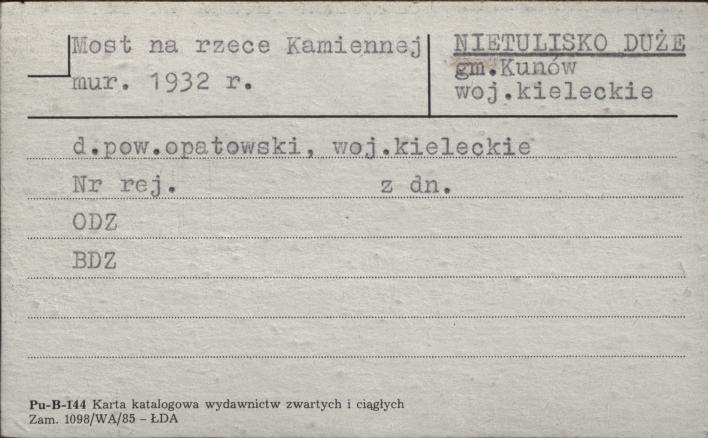 most na rzece Kamiennej, skan 1