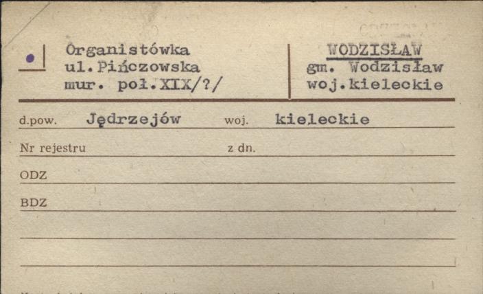 organistówka, skan 1