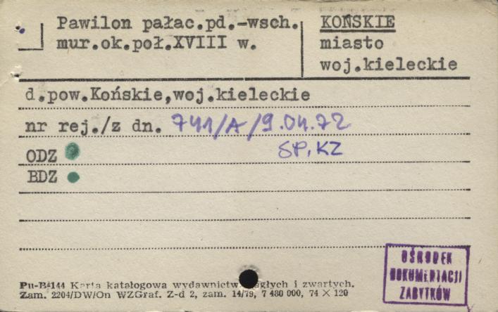 pawilon południowo-wschodni pałacu, skan 3