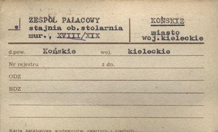 stajnia pałacowa, ob. stolarnia, skan 1