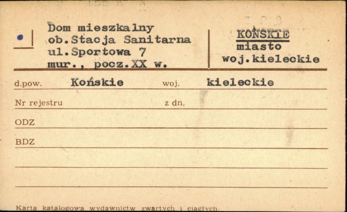 dom mieszkalny, ob. stacja sanitarna, skan 1