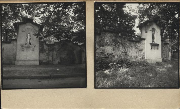 fragment murów z kapliczką, skan 2
