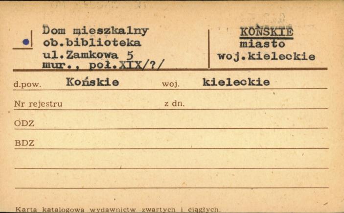 dom mieszkalny, ob. biblioteka publiczna, skan 1