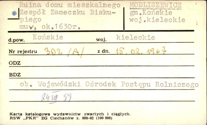 ruina domu mieszkalnego, skan 1