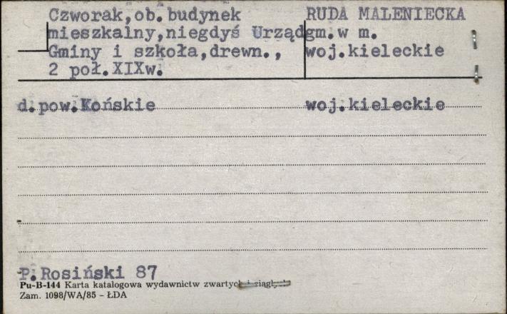 czworak, ob. budynek mieszkalny, skan 1