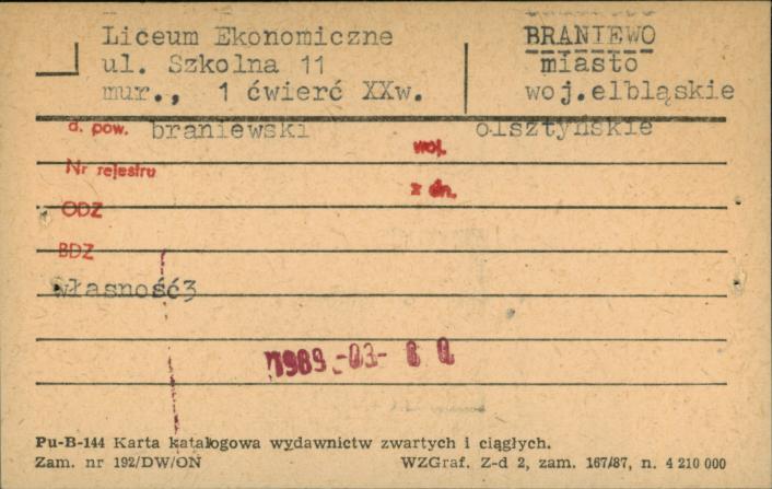 liceum ekonomiczne, skan 1